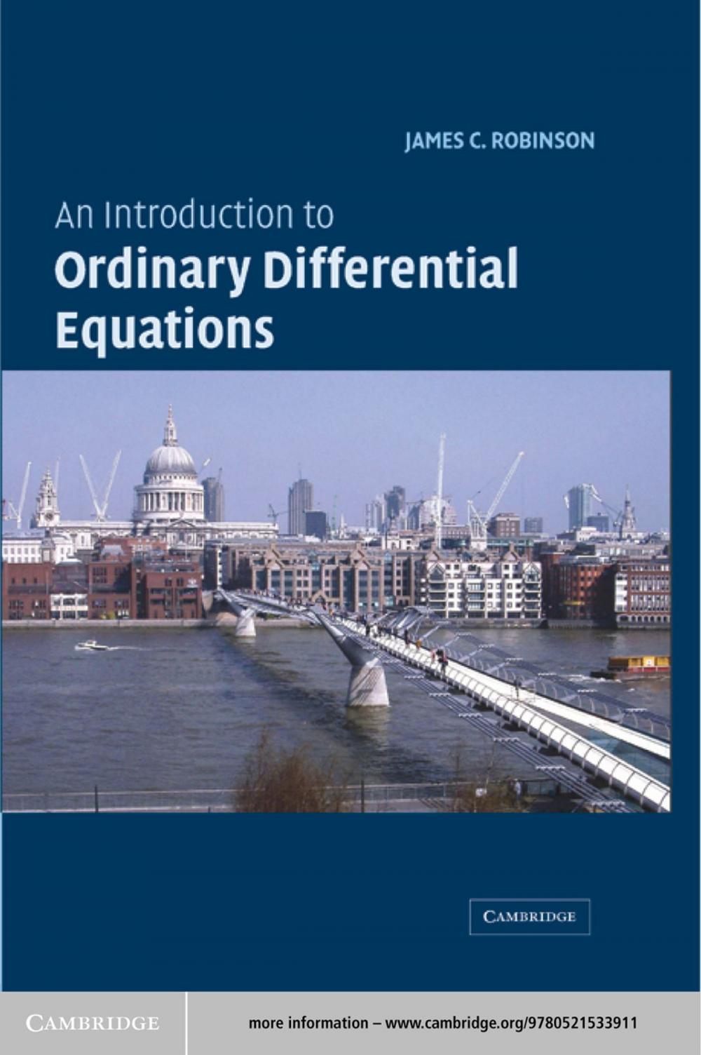 Big bigCover of An Introduction to Ordinary Differential Equations