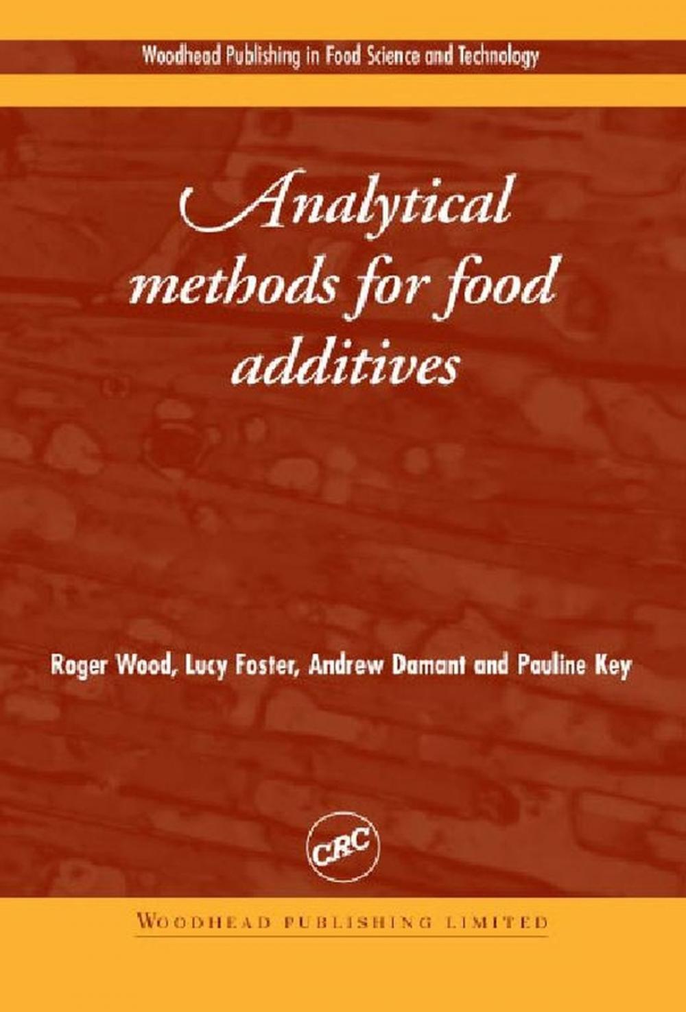 Big bigCover of Analytical Methods for Food Additives