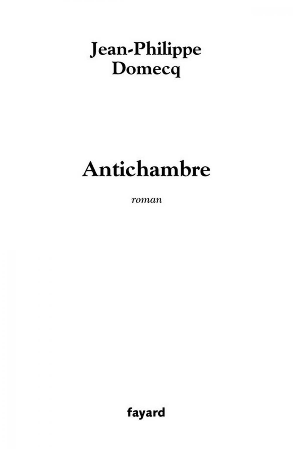 Big bigCover of Antichambre