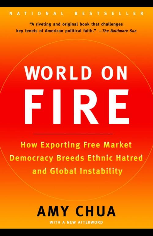 Cover of the book World on Fire by Amy Chua, Knopf Doubleday Publishing Group