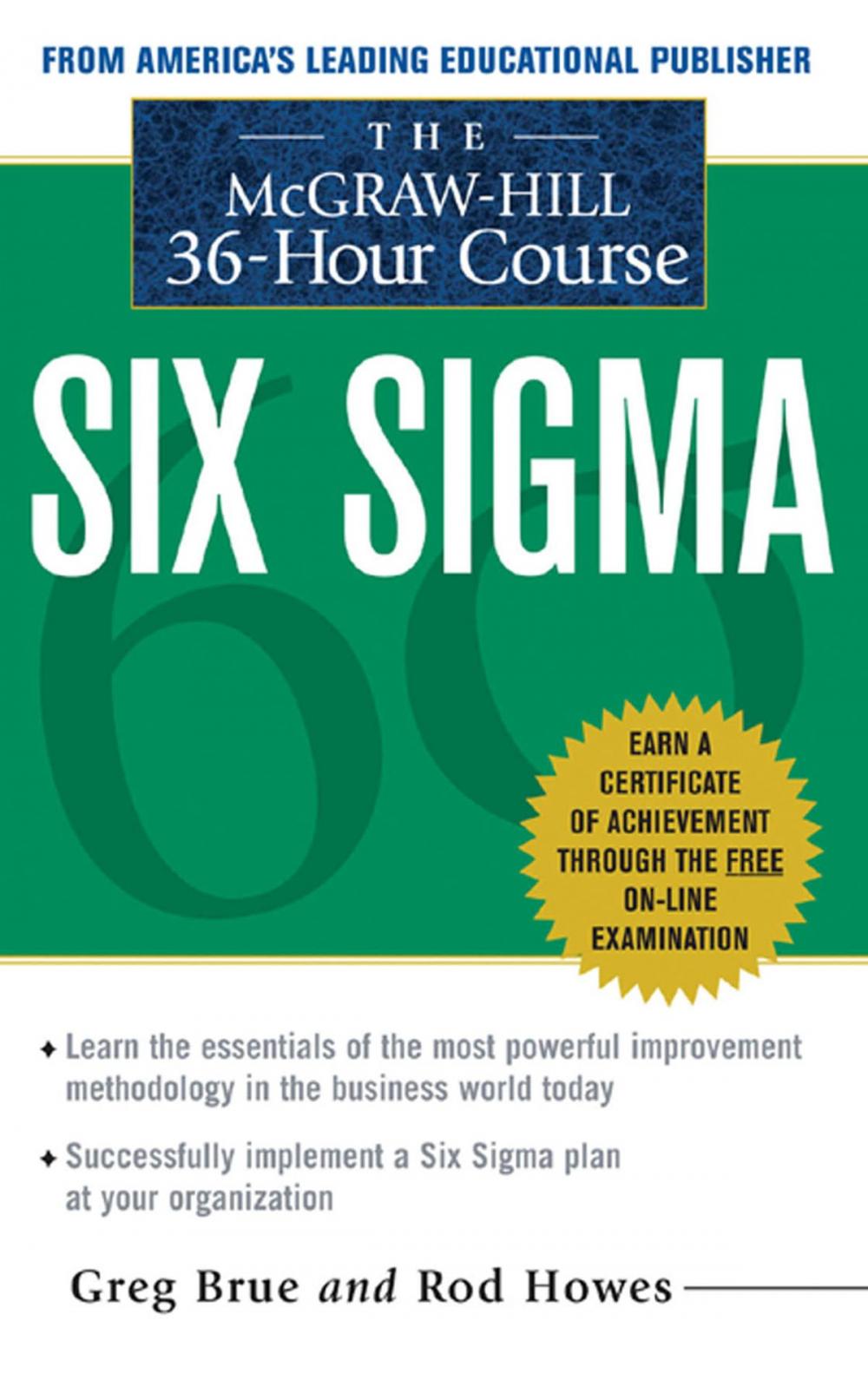 Big bigCover of The McGraw Hill 36 Hour Six Sigma Course