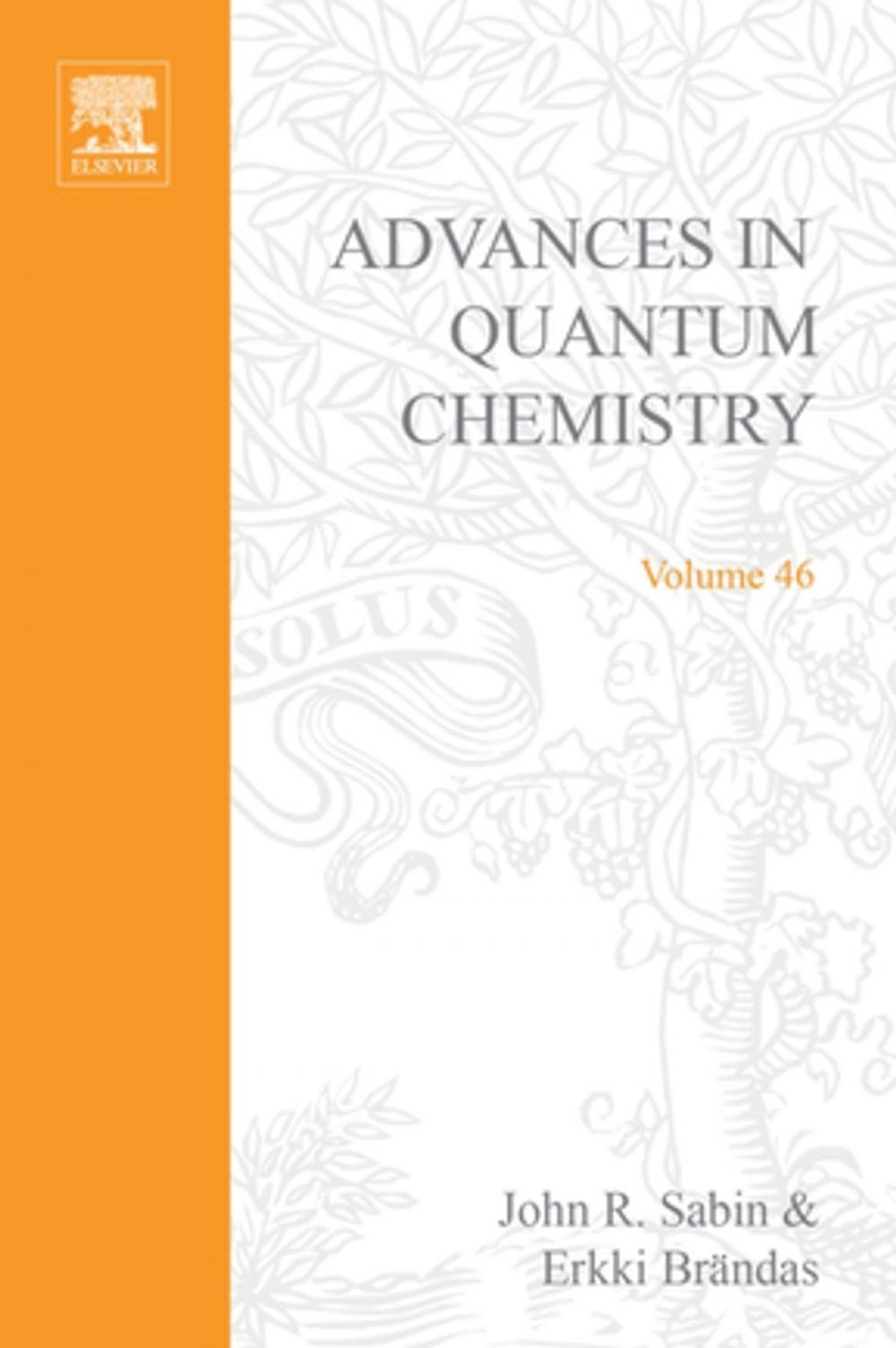 Big bigCover of Advances in Quantum Chemistry