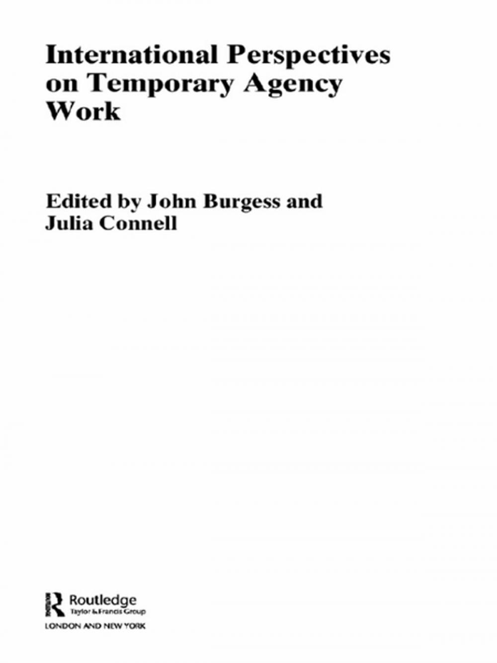 Big bigCover of International Perspectives on Temporary Work