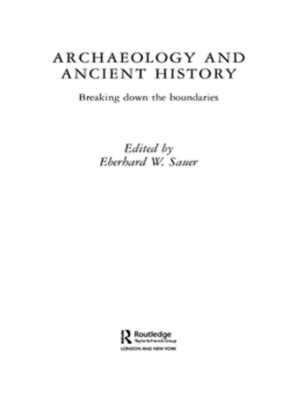 Big bigCover of Archaeology and Ancient History