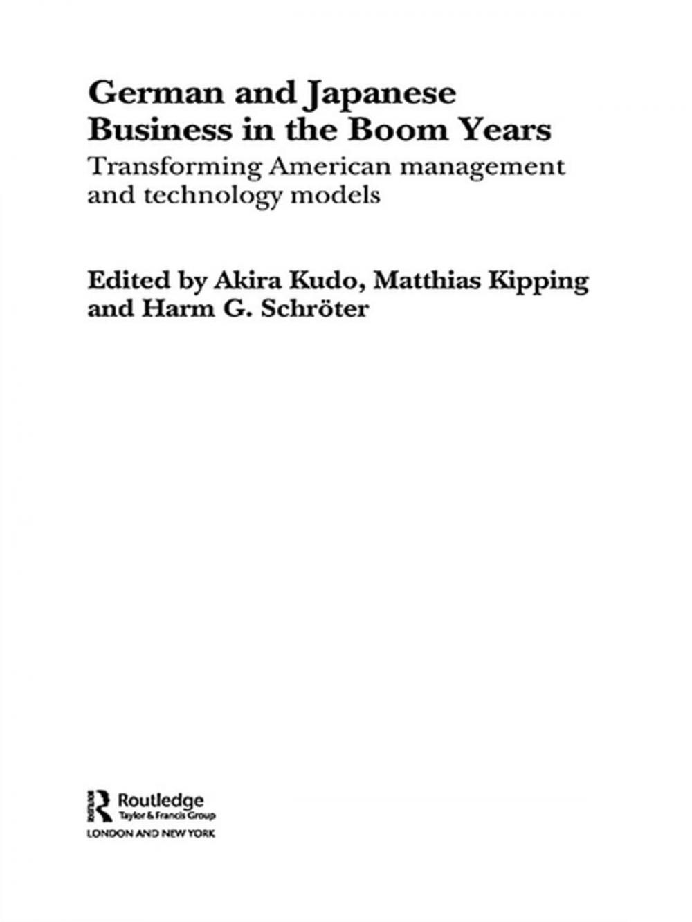 Big bigCover of German and Japanese Business in the Boom Years