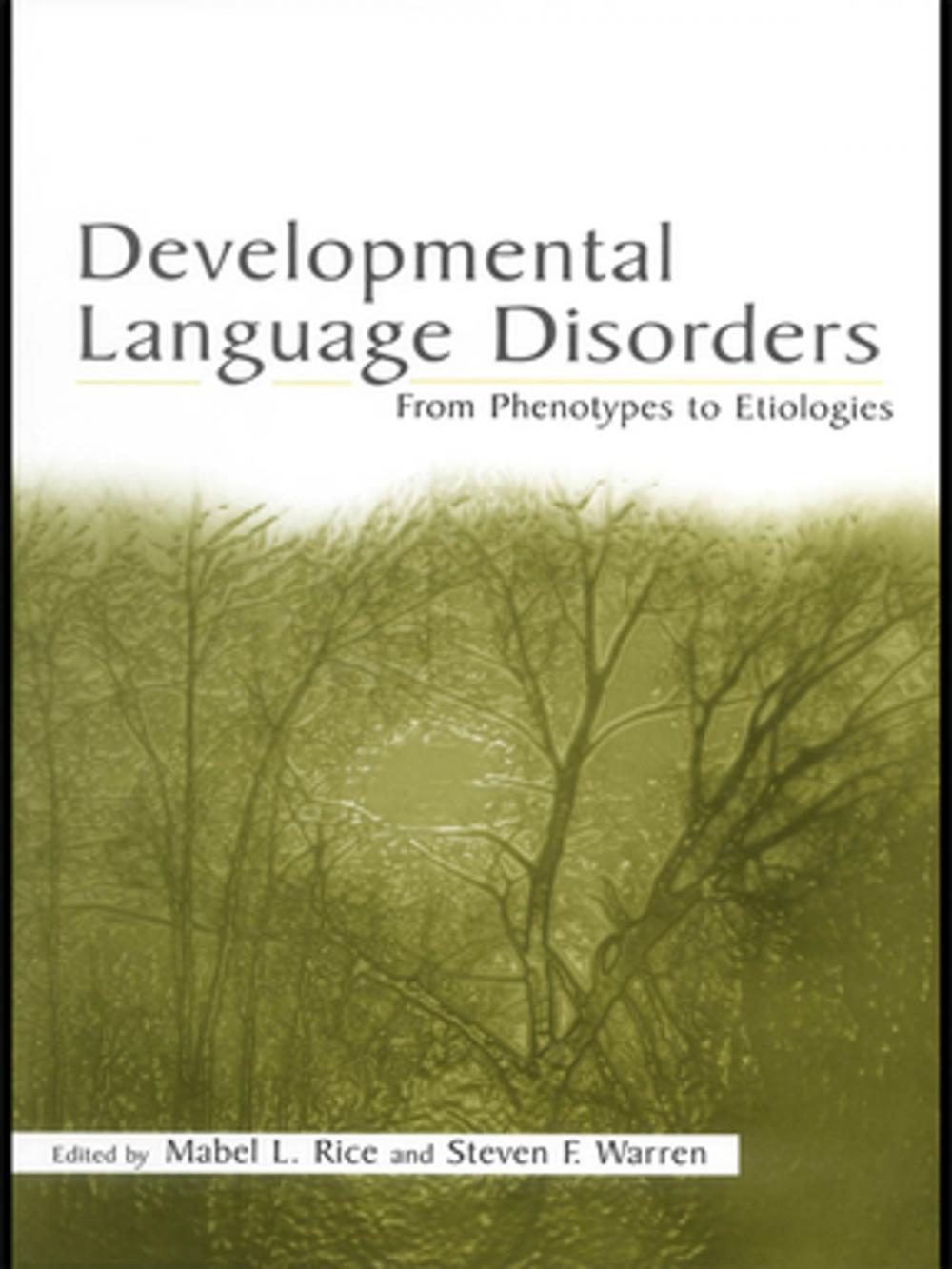 Big bigCover of Developmental Language Disorders