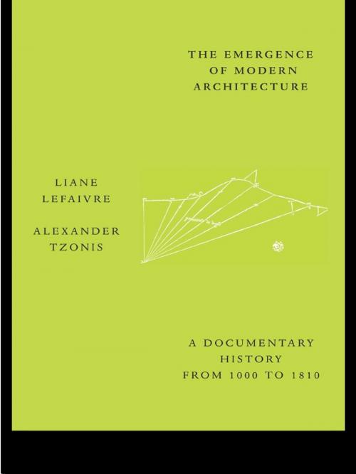Cover of the book The Emergence of Modern Architecture by , Taylor and Francis
