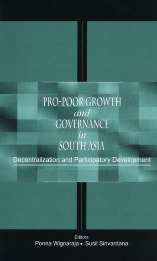 Cover of the book Pro-Poor Growth and Governance in South Asia by , SAGE Publications