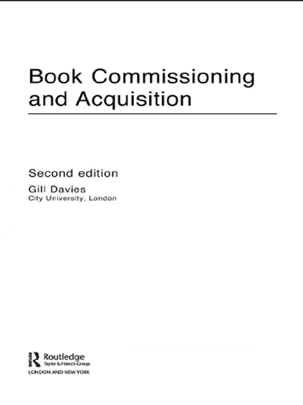 Big bigCover of Book Commissioning and Acquisition