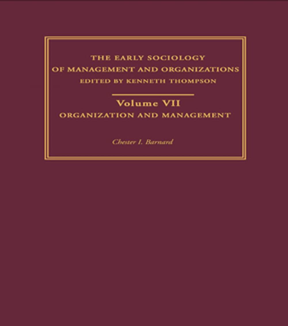 Big bigCover of Organization and Management