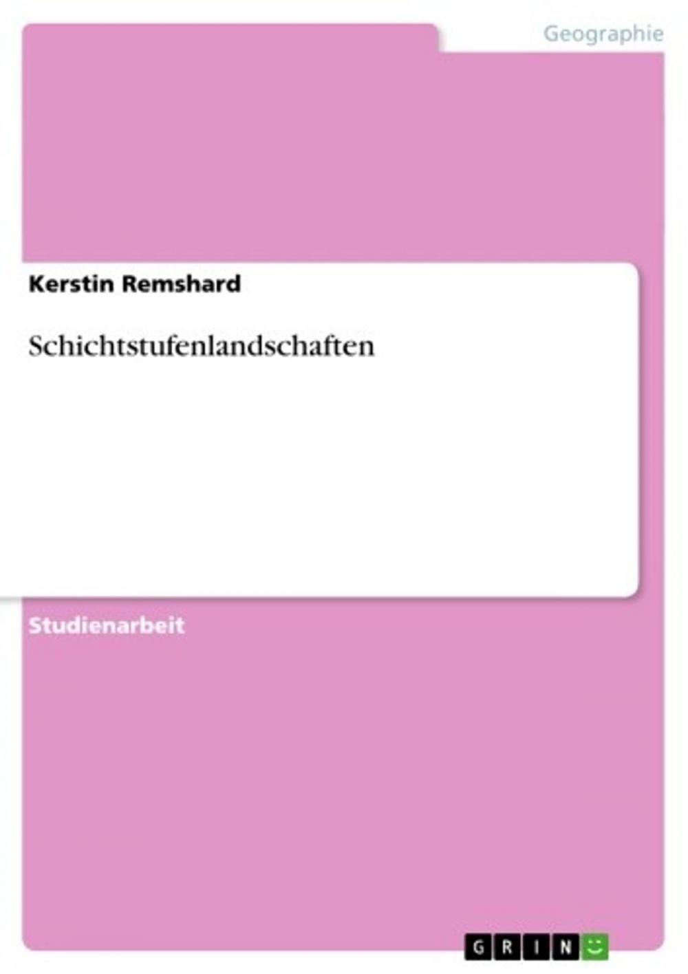 Big bigCover of Schichtstufenlandschaften