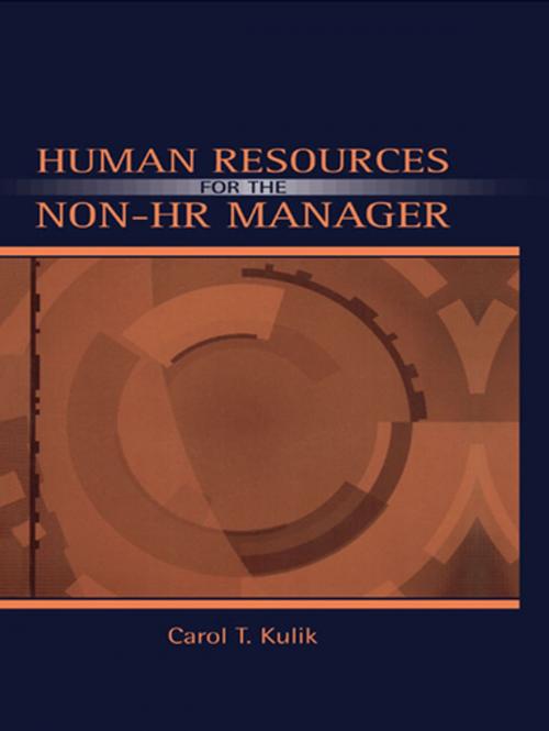 Cover of the book Human Resources for the Non-HR Manager by Carol T. Kulik, Carol T Kulik, Elissa Perry, Taylor and Francis