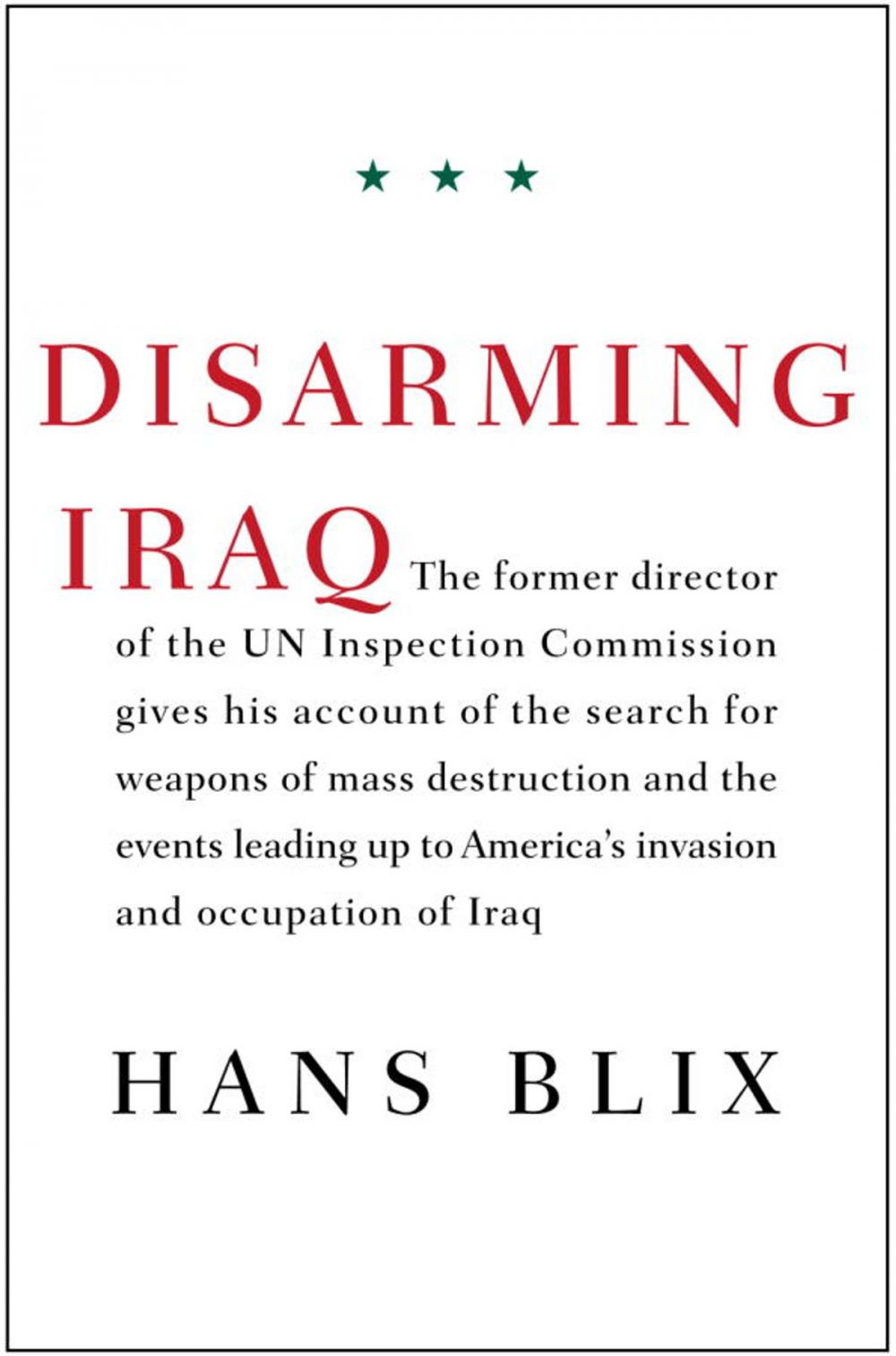 Big bigCover of Disarming Iraq