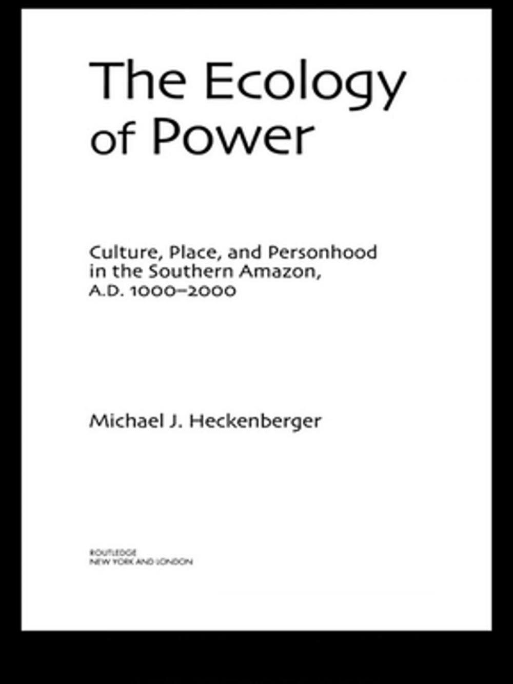 Big bigCover of The Ecology of Power