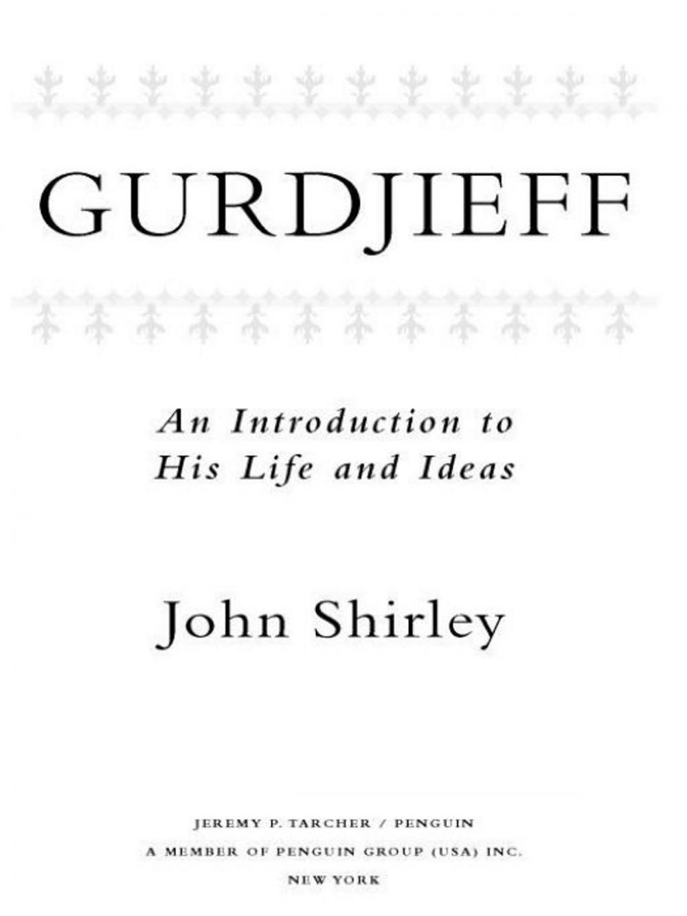 Big bigCover of Gurdjieff