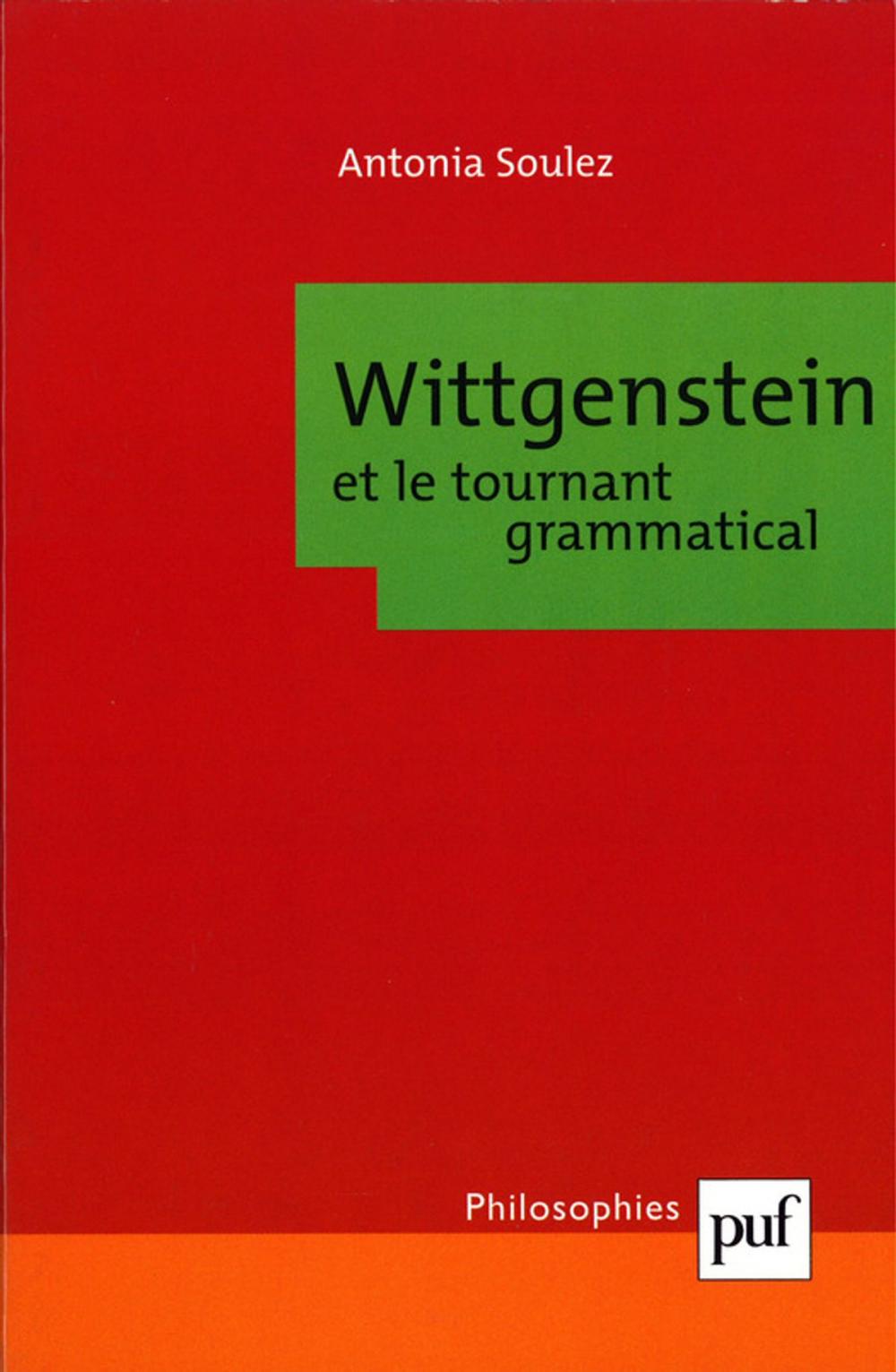 Big bigCover of Wittgenstein et le tournant grammatical