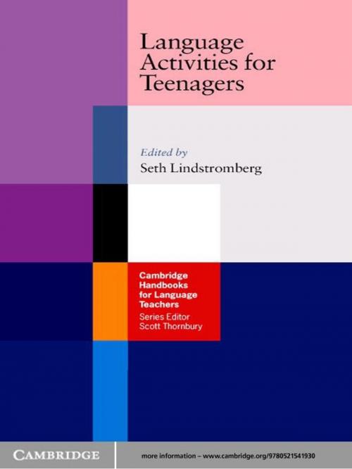 Cover of the book Language Activities for Teenagers by Seth Lindstromberg, Cambridge University Press