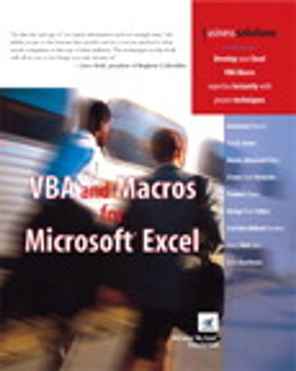 Big bigCover of VBA and Macros for Microsoft Excel