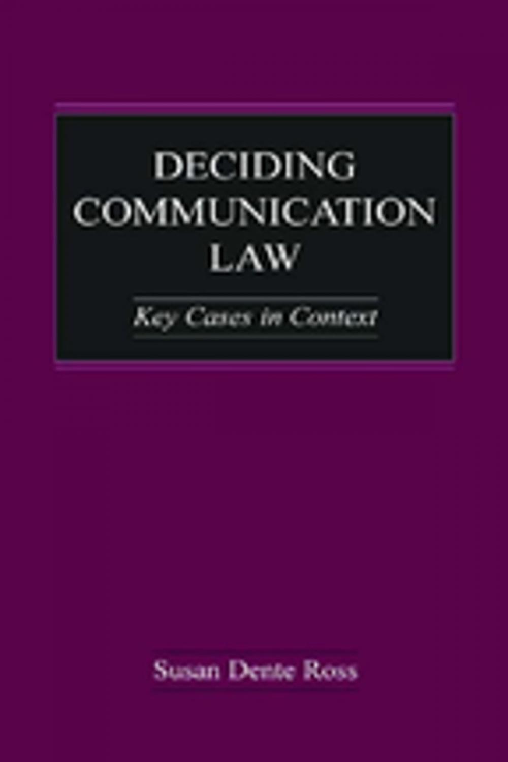 Big bigCover of Deciding Communication Law