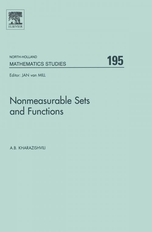 Cover of the book Nonmeasurable Sets and Functions by Alexander Kharazishvili, Elsevier Science