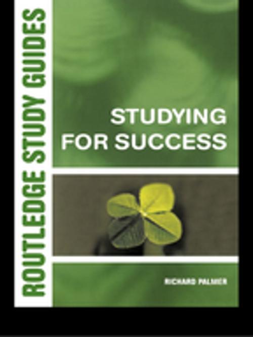 Cover of the book Studying for Success by Richard Palmer, Taylor and Francis