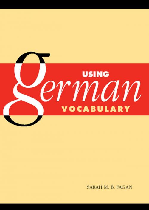 Cover of the book Using German Vocabulary by Sarah M. B. Fagan, Cambridge University Press