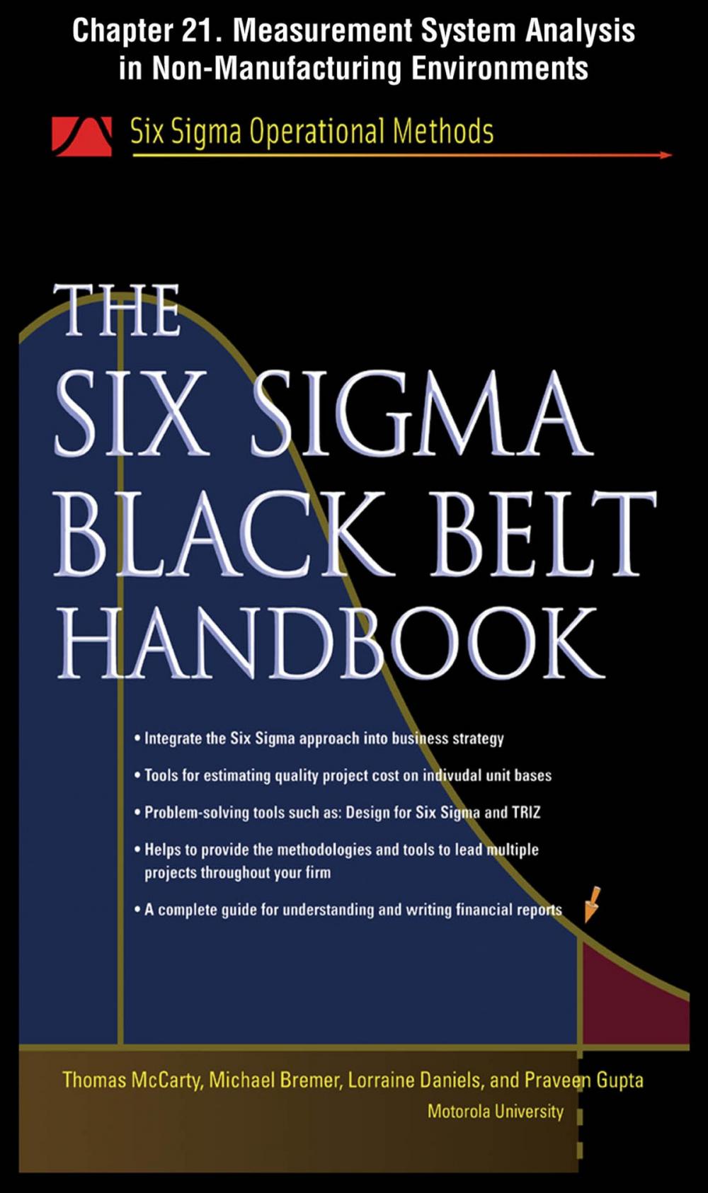 Big bigCover of The Six Sigma Black Belt Handbook, Chapter 21 - Measurement System Analysis in Non-Manufacturing Environments