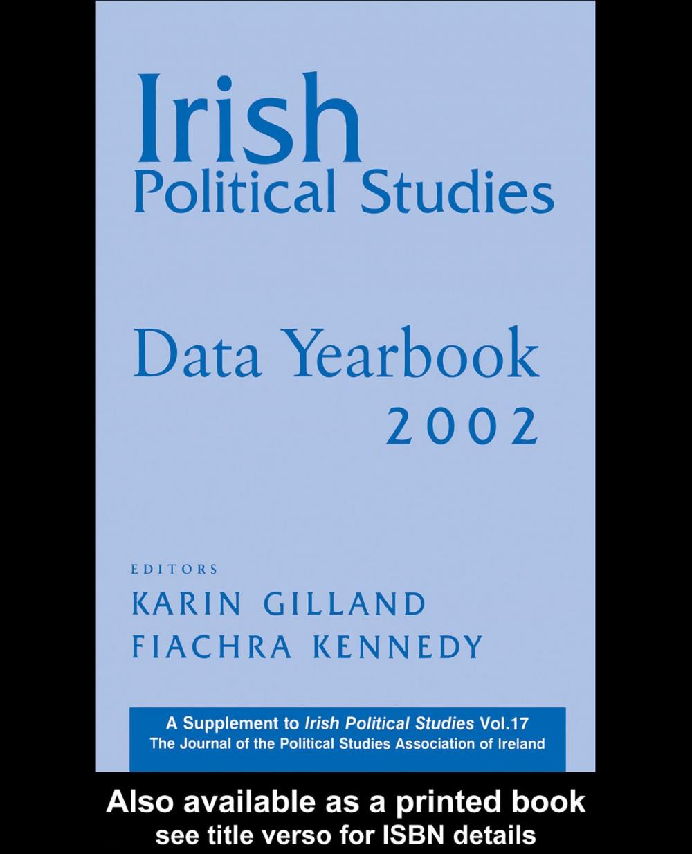 Big bigCover of Irish Political Studies Data Yearbook 2002