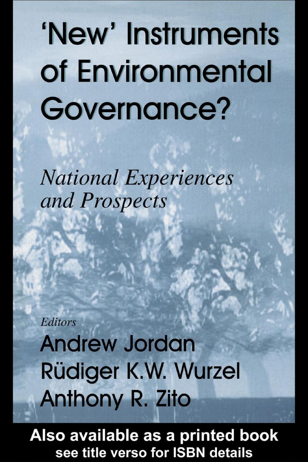 Big bigCover of New Instruments of Environmental Governance?