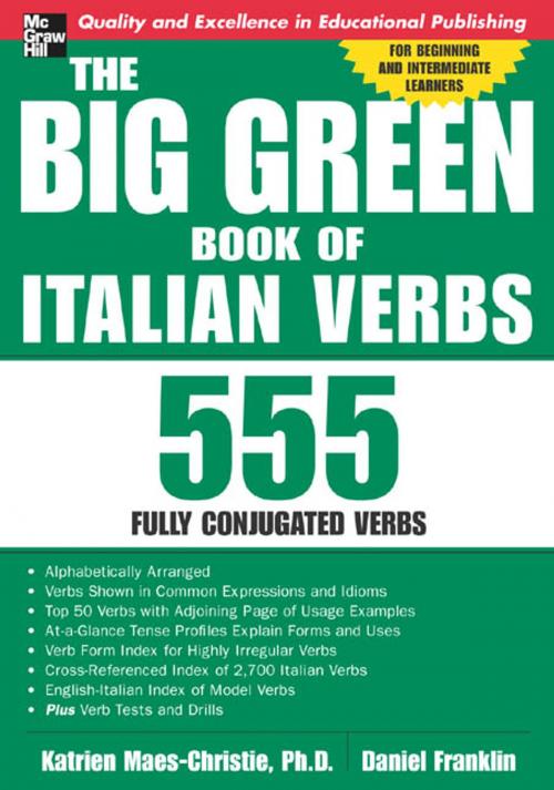 Cover of the book The Big Green Book of Italian Verbs by Katrien Maes-Christie, Mcgraw-hill