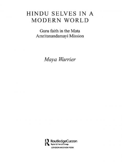 Cover of the book Hindu Selves in a Modern World by Maya Warrier, Taylor and Francis