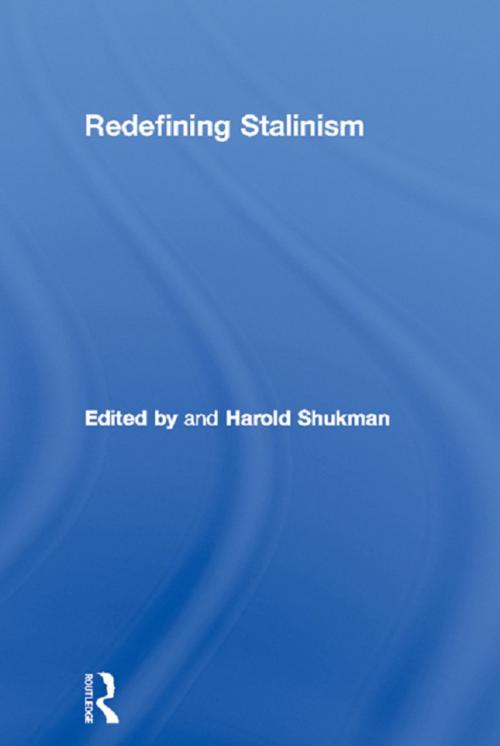 Cover of the book Redefining Stalinism by , Taylor and Francis