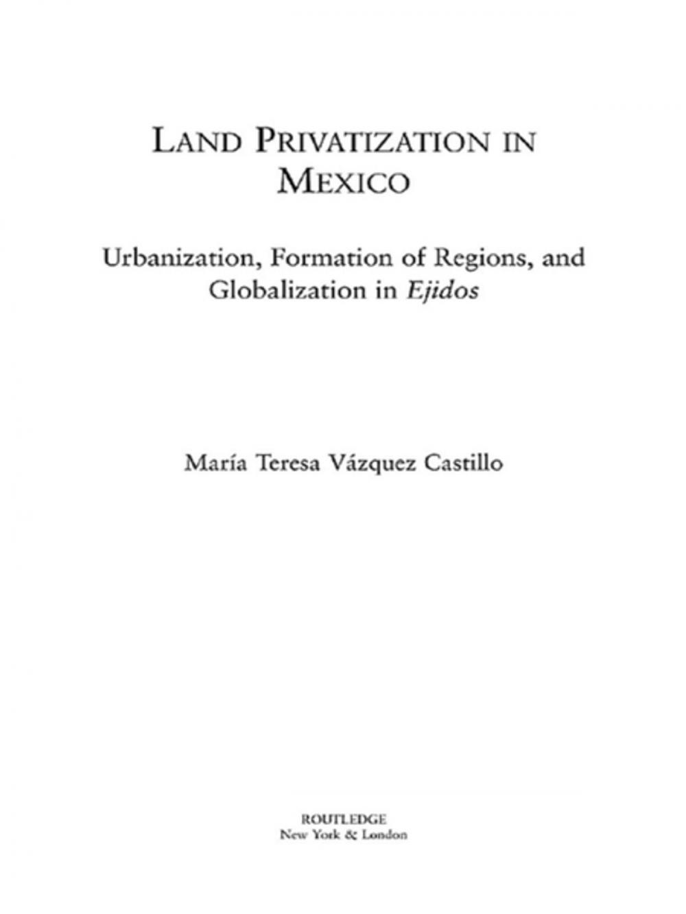 Big bigCover of Land Privatization in Mexico