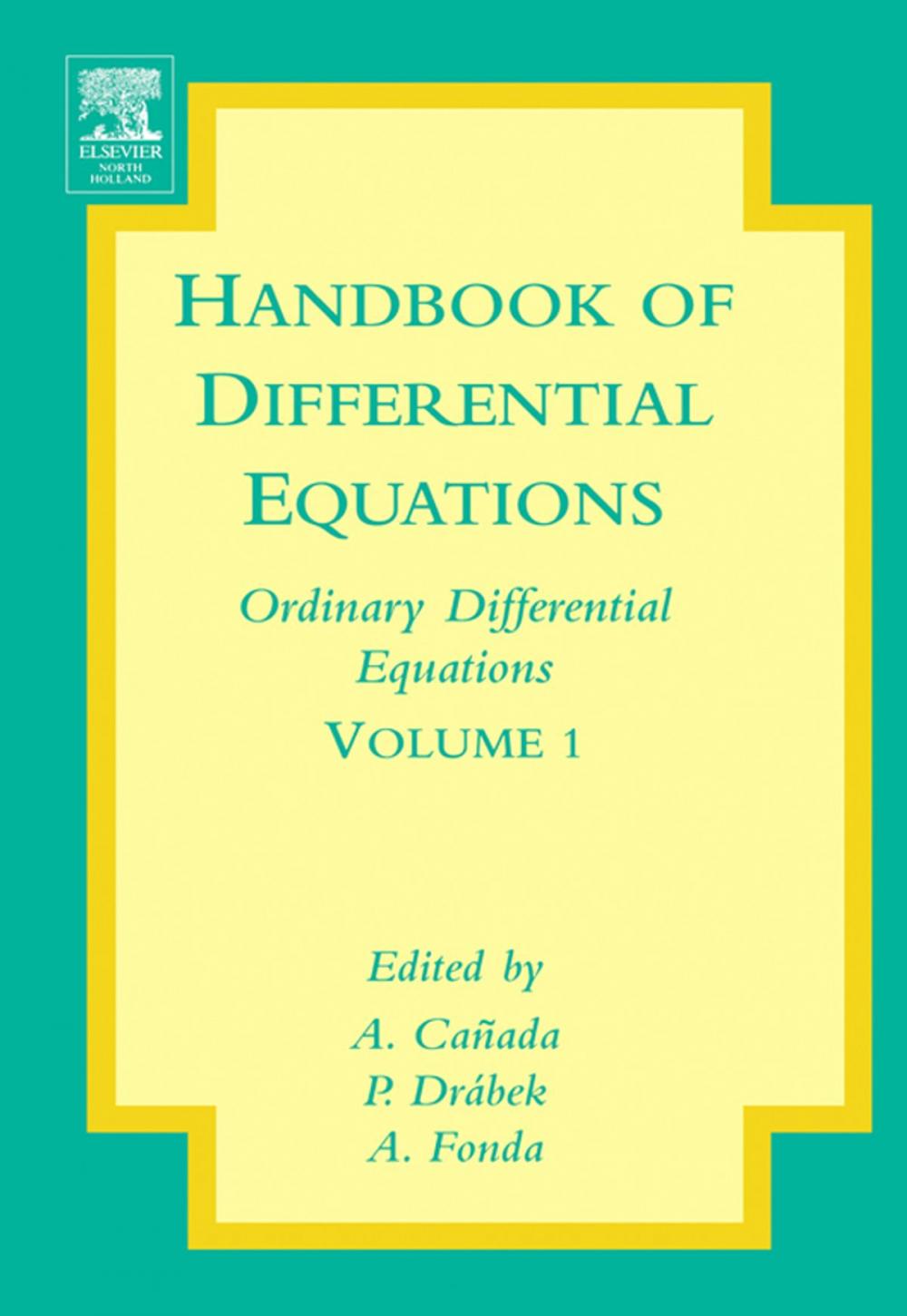 Big bigCover of Handbook of Differential Equations: Ordinary Differential Equations