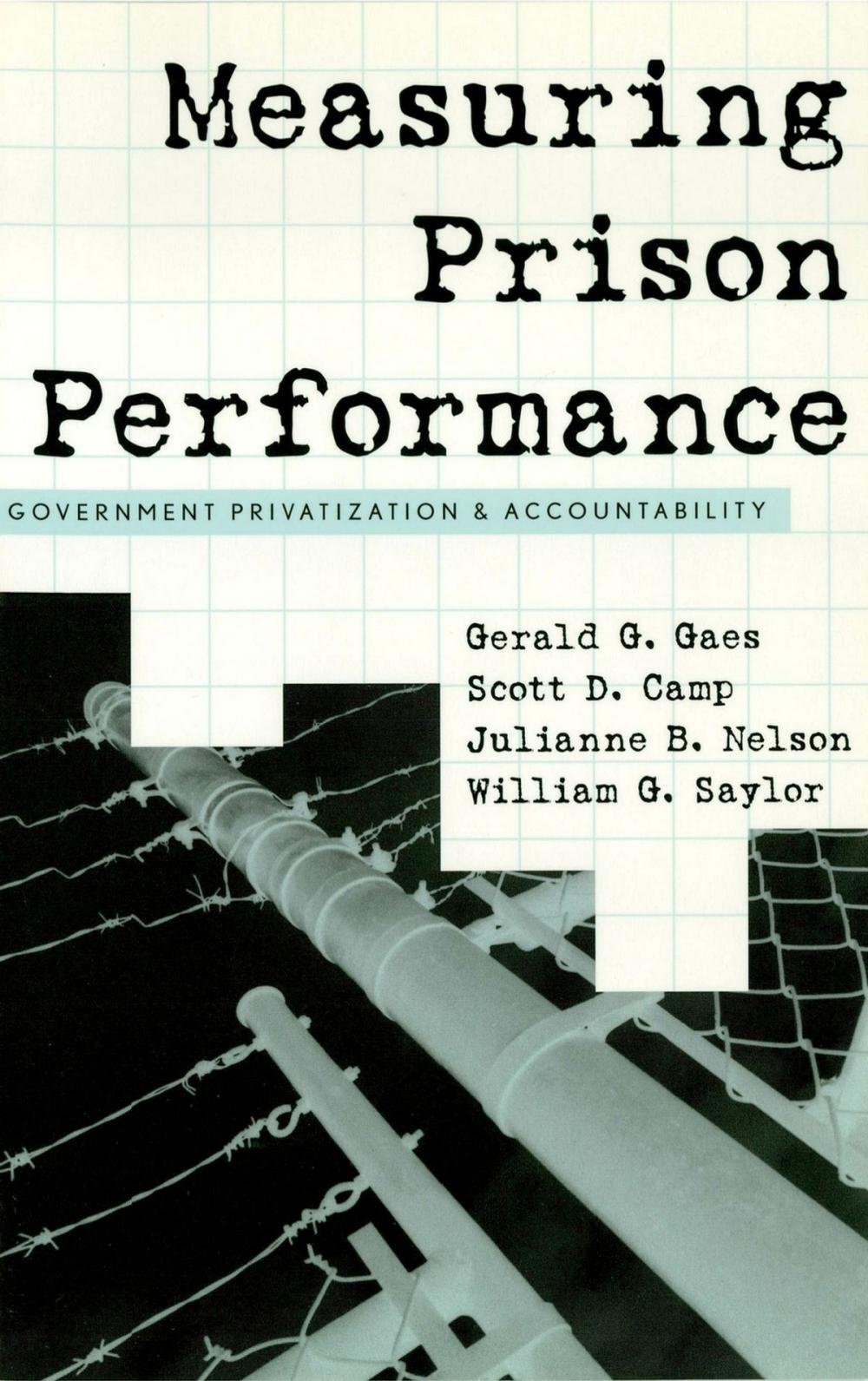 Big bigCover of Measuring Prison Performance