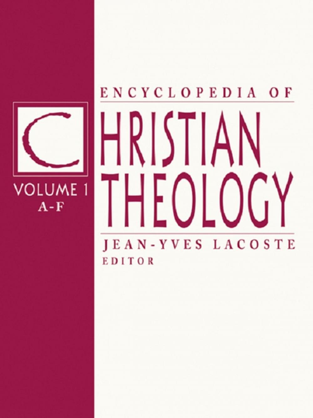 Big bigCover of Encyclopedia of Christian Theology