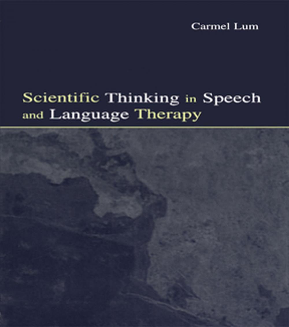 Big bigCover of Scientific Thinking in Speech and Language Therapy