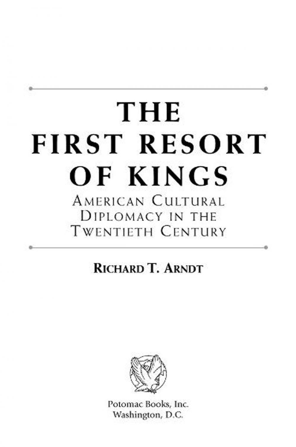 Big bigCover of The First Resort of Kings