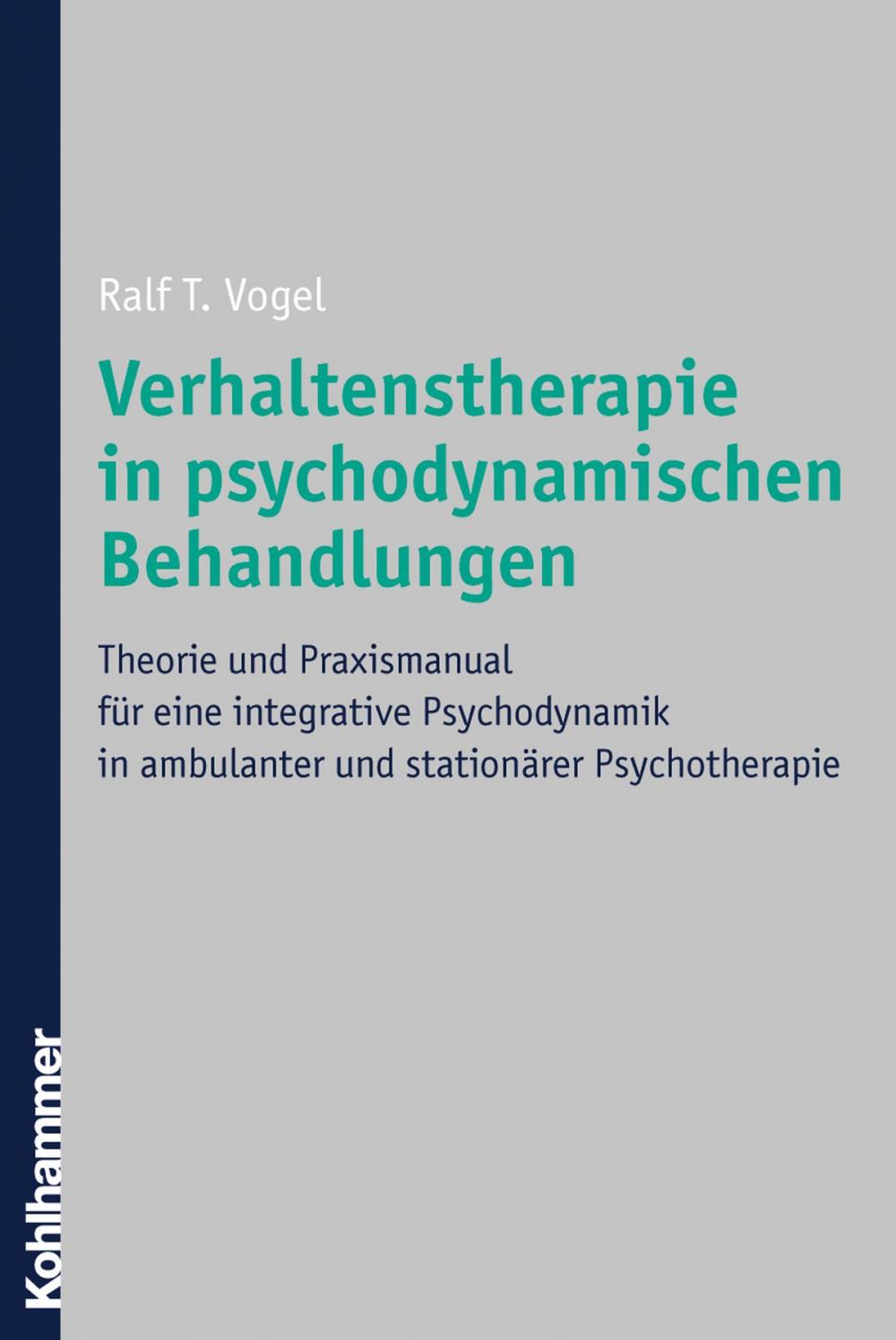 Big bigCover of Verhaltenstherapie in psychodynamischen Behandlungen