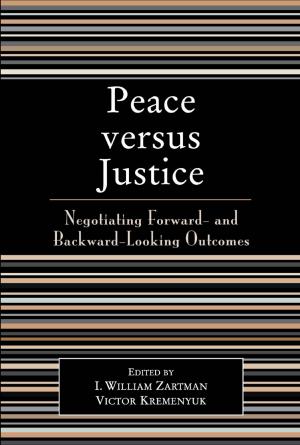 Cover of the book Peace versus Justice by V.A. Sanjur