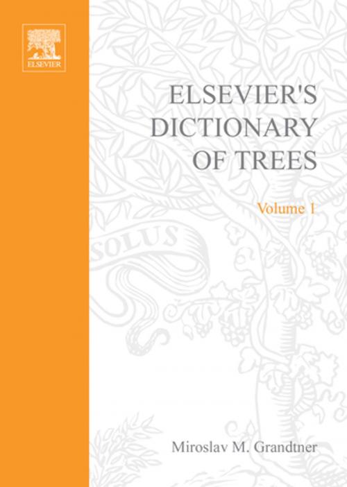 Cover of the book Elsevier's Dictionary of Trees by M.M. Grandtner, Elsevier Science