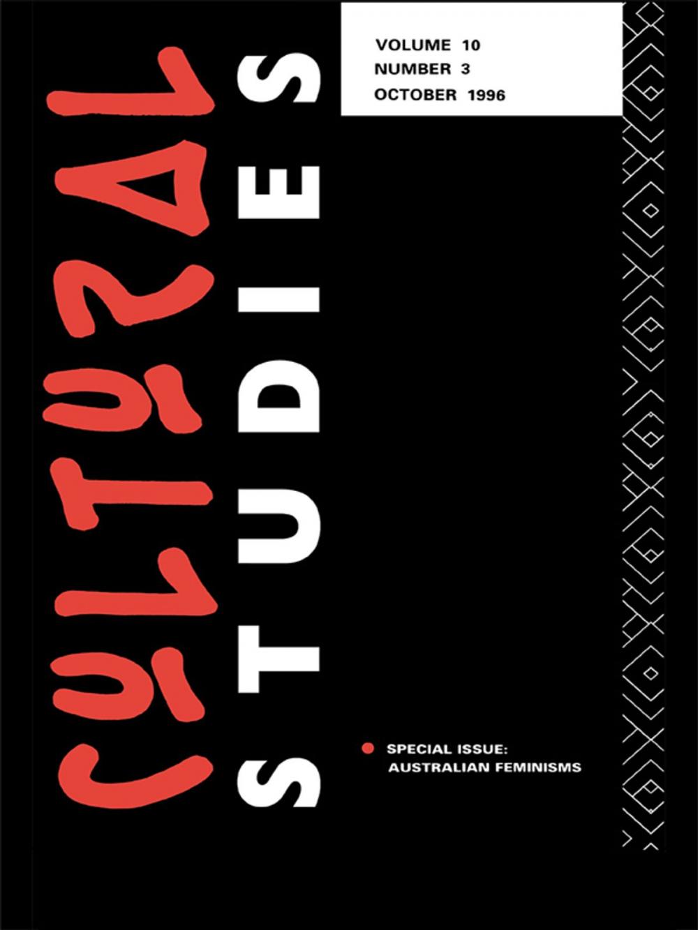 Big bigCover of Cultural Studies 10.3