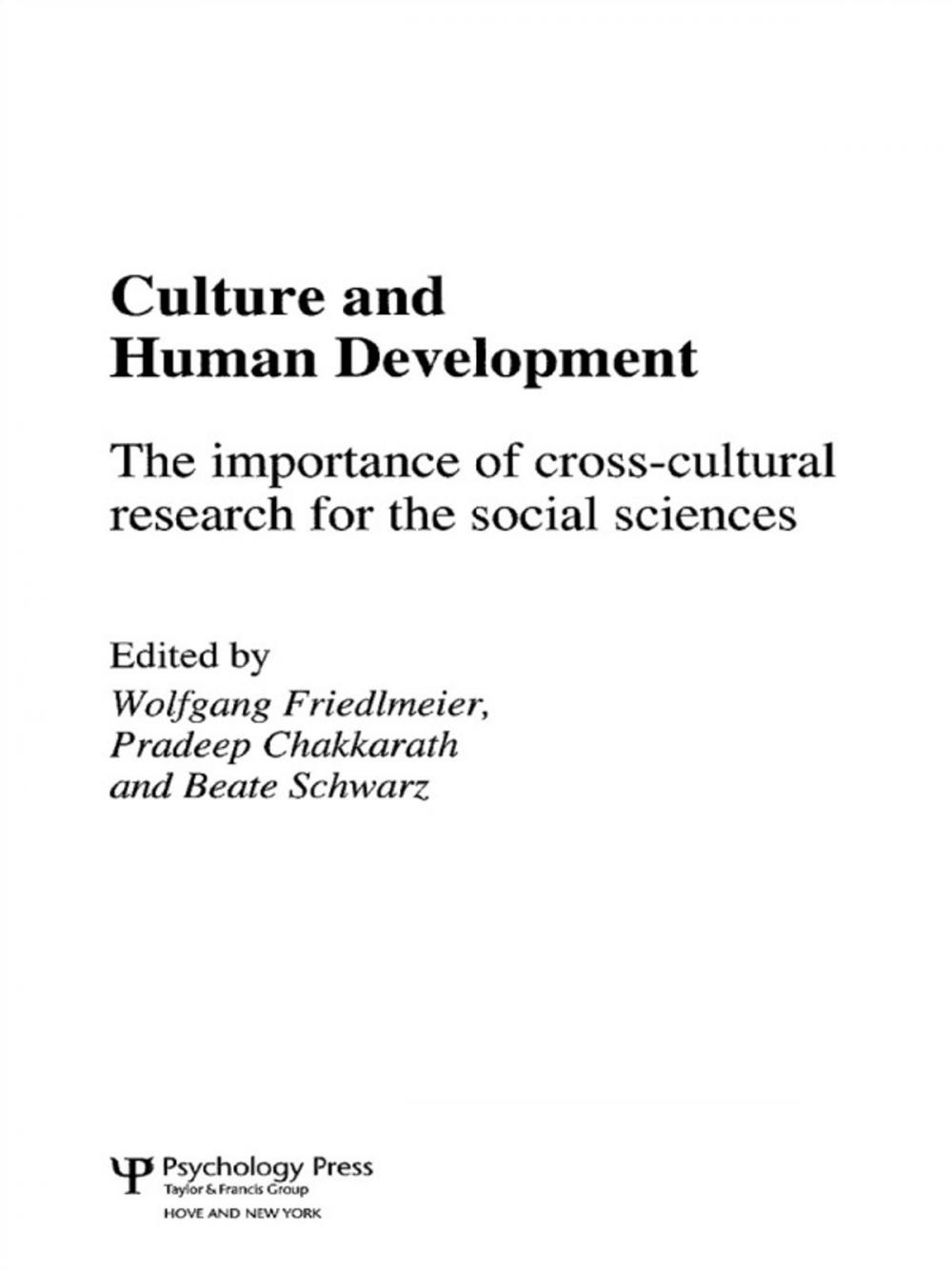 Big bigCover of Culture and Human Development