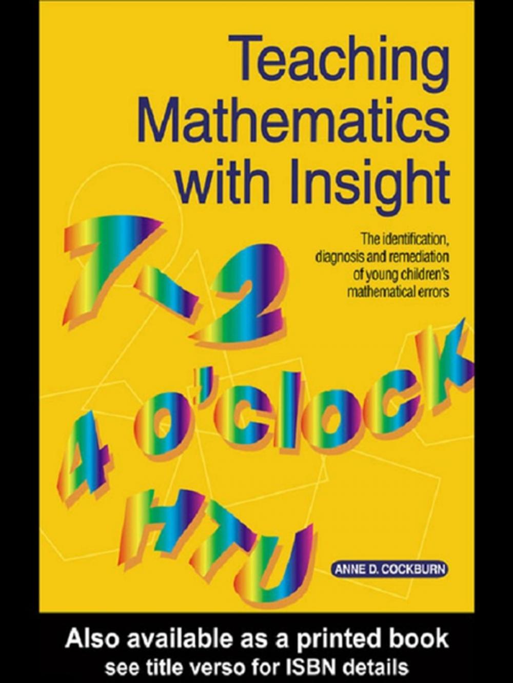 Big bigCover of Teaching Mathematics with Insight