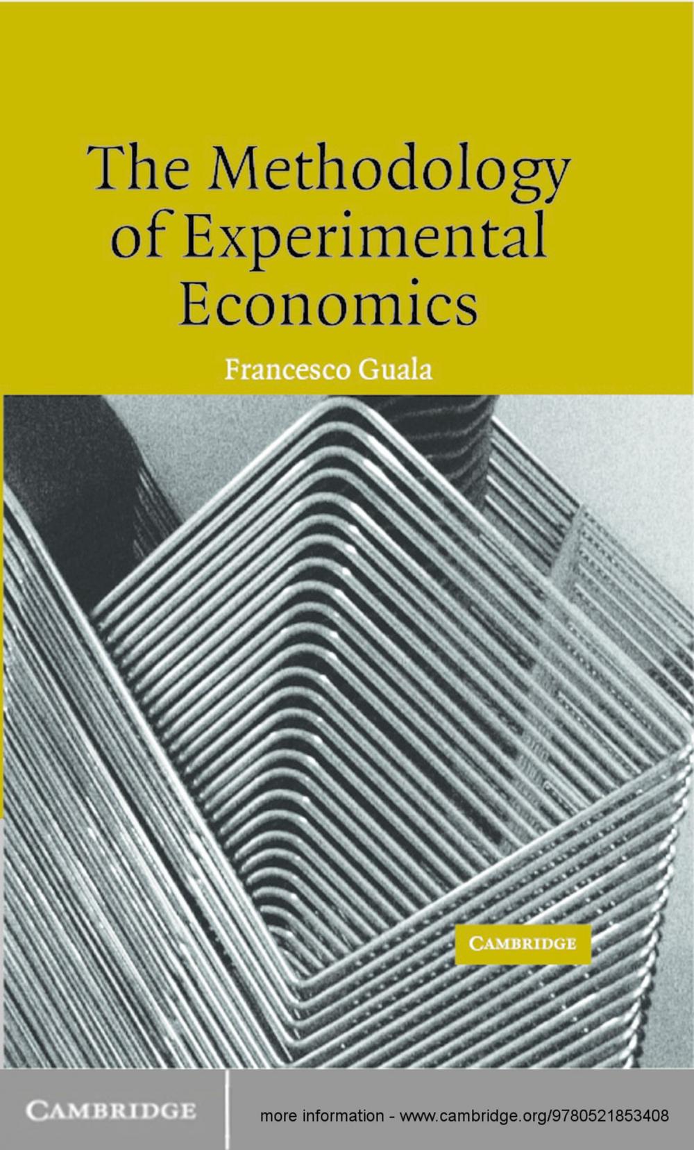 Big bigCover of The Methodology of Experimental Economics