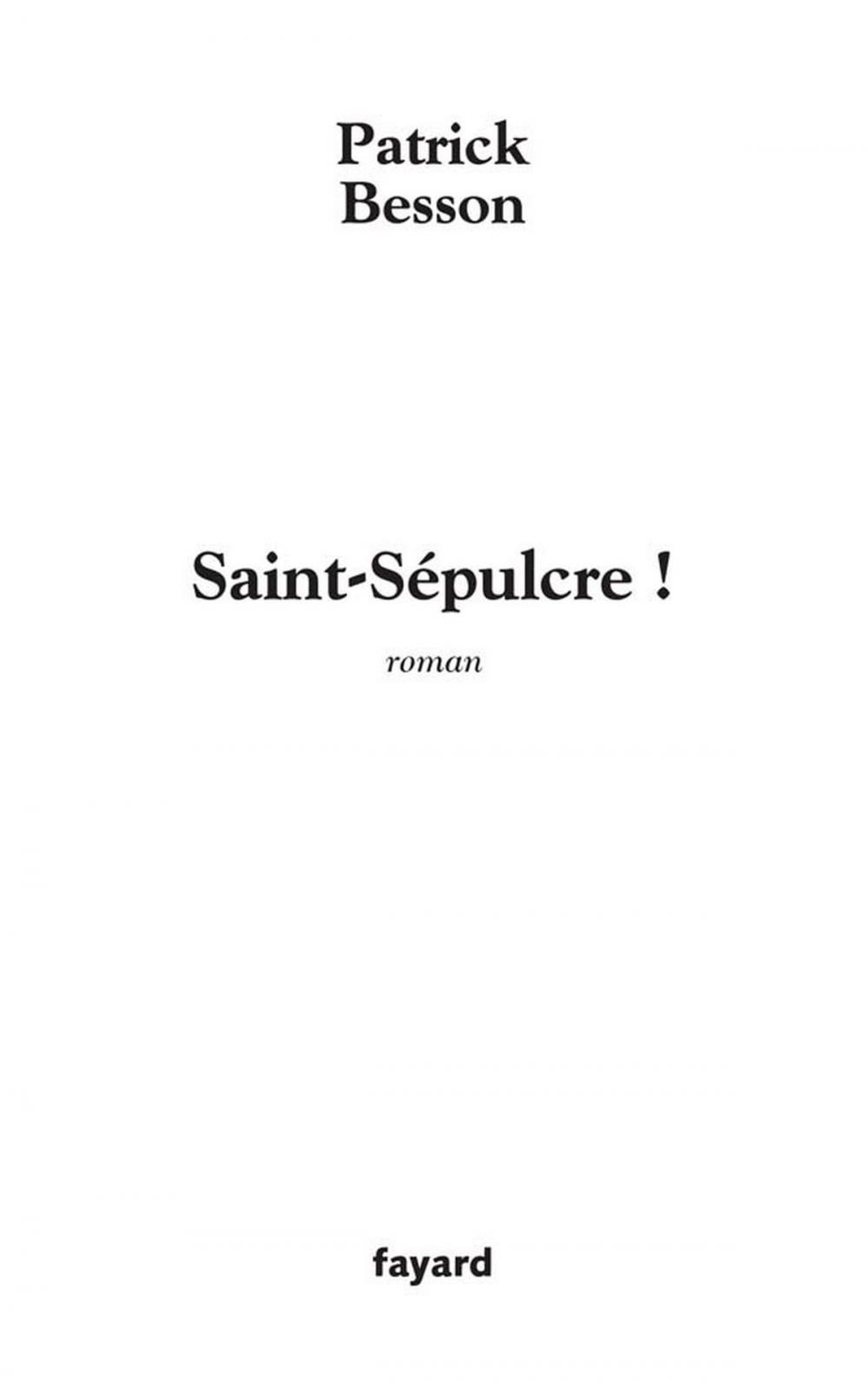 Big bigCover of Saint Sépulcre !