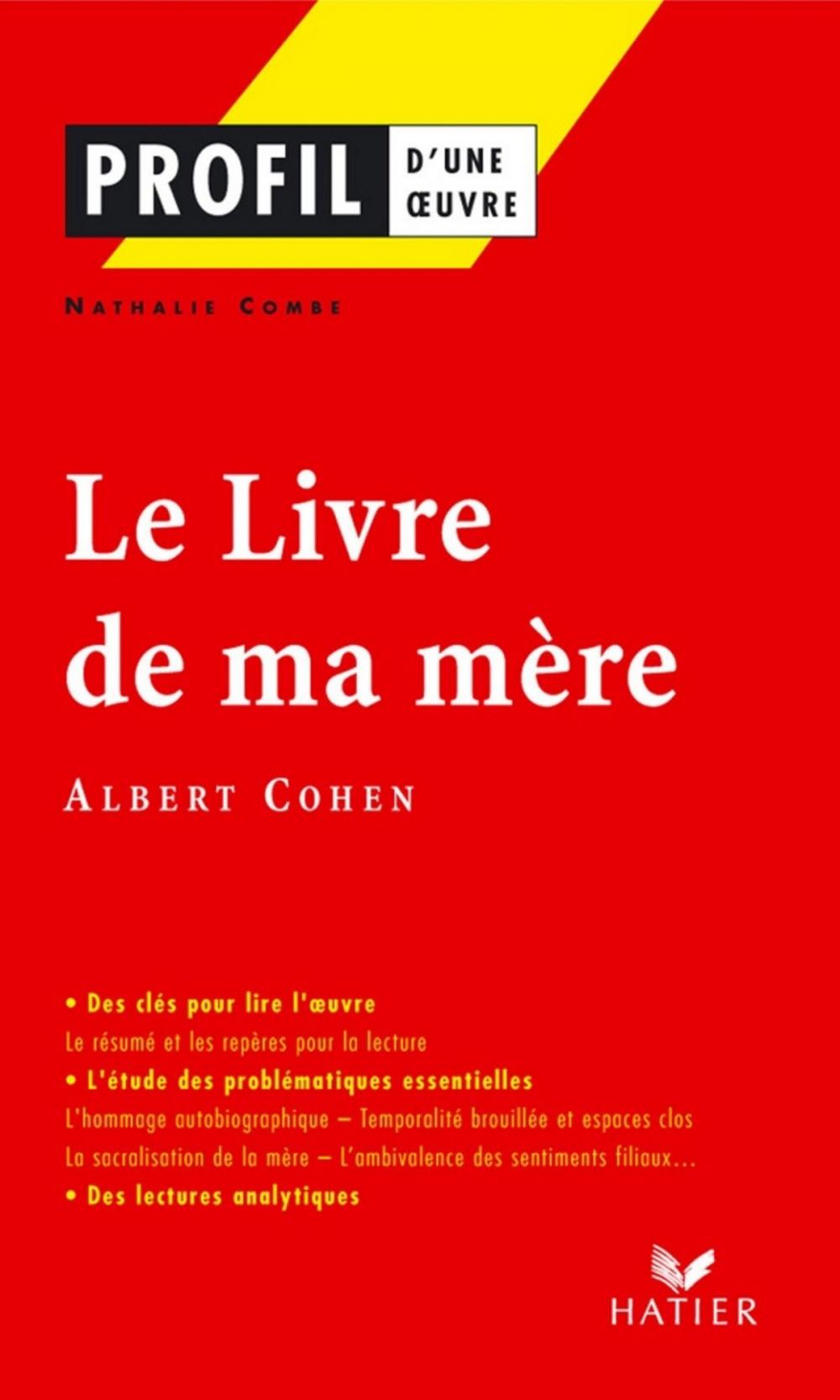 Big bigCover of Profil - Cohen (Albert) : Le Livre de ma mère