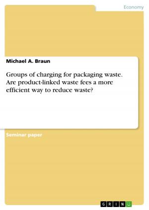 Cover of the book Groups of charging for packaging waste. Are product-linked waste fees a more efficient way to reduce waste? by Johnsen Chen