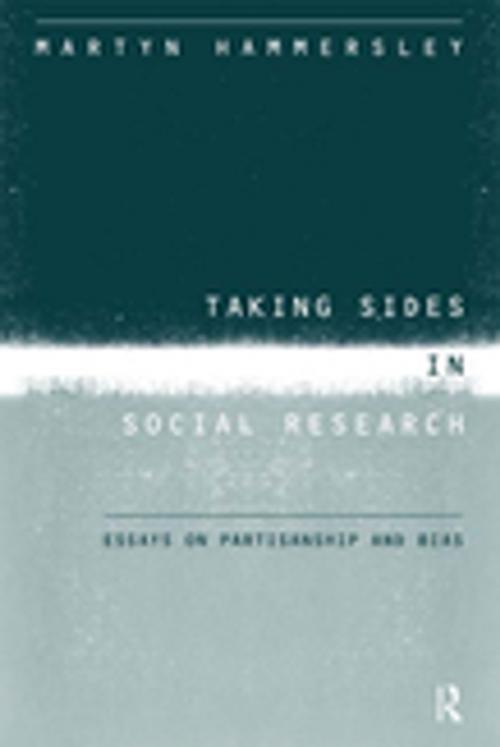 Cover of the book Taking Sides in Social Research by Martyn Hammersley, Taylor and Francis