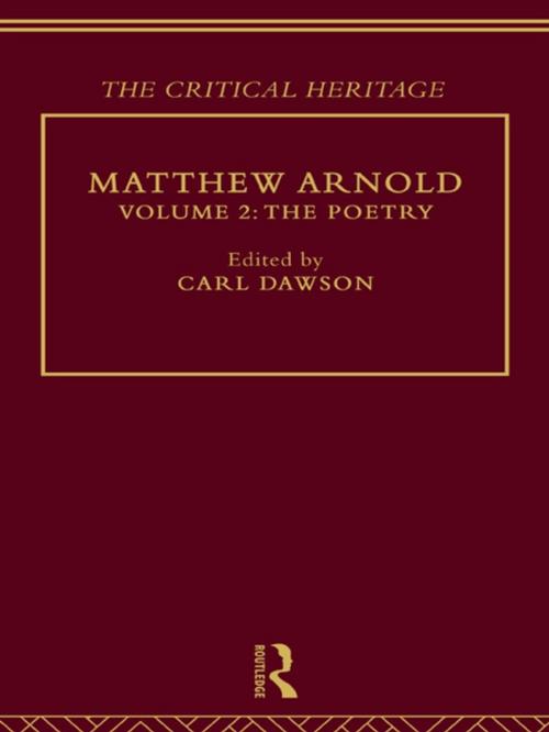 Cover of the book Matthew Arnold by , Taylor and Francis